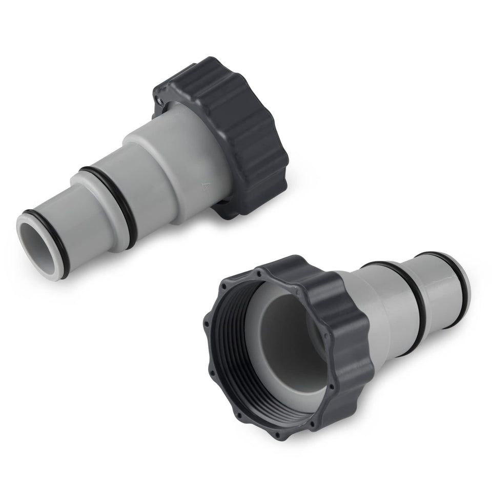 Intex Replacement Hose Adapter A with Collar pair for converting threaded hoses
