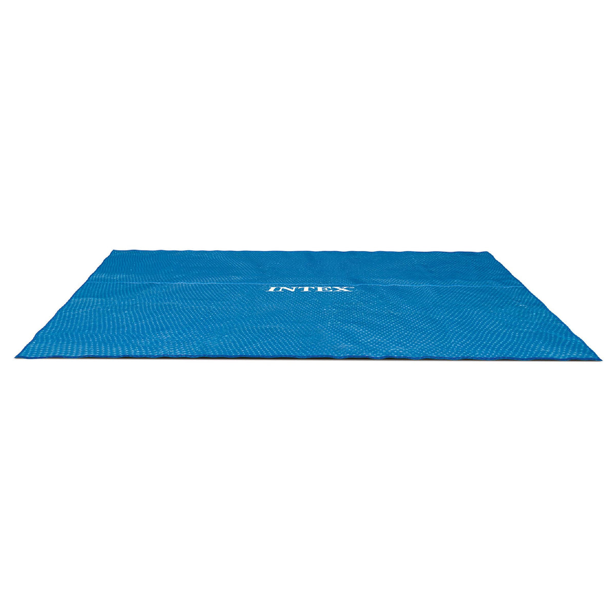 Intex solar pool cover for 18x9 rectangular pool shielding debris and conserving heat