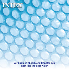 INTEX 28013E cover lowers chemical needs by limiting water exposure to chemicals.