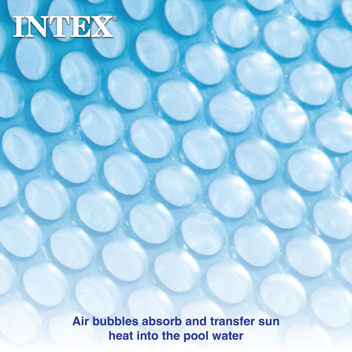 Intex solar pool cover easy to use and install on round pools