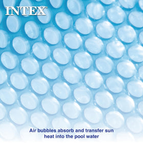 Intex solar pool cover easy to use and install on round pools
