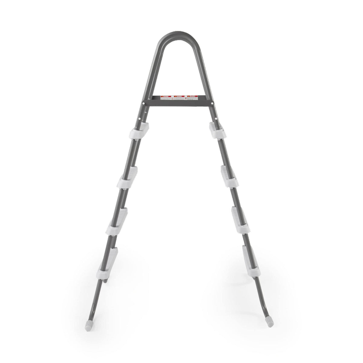 Intex steel frame ladder weight capacity label confirms 300 lb