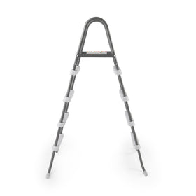 Intex steel frame ladder weight capacity label confirms 300 lb