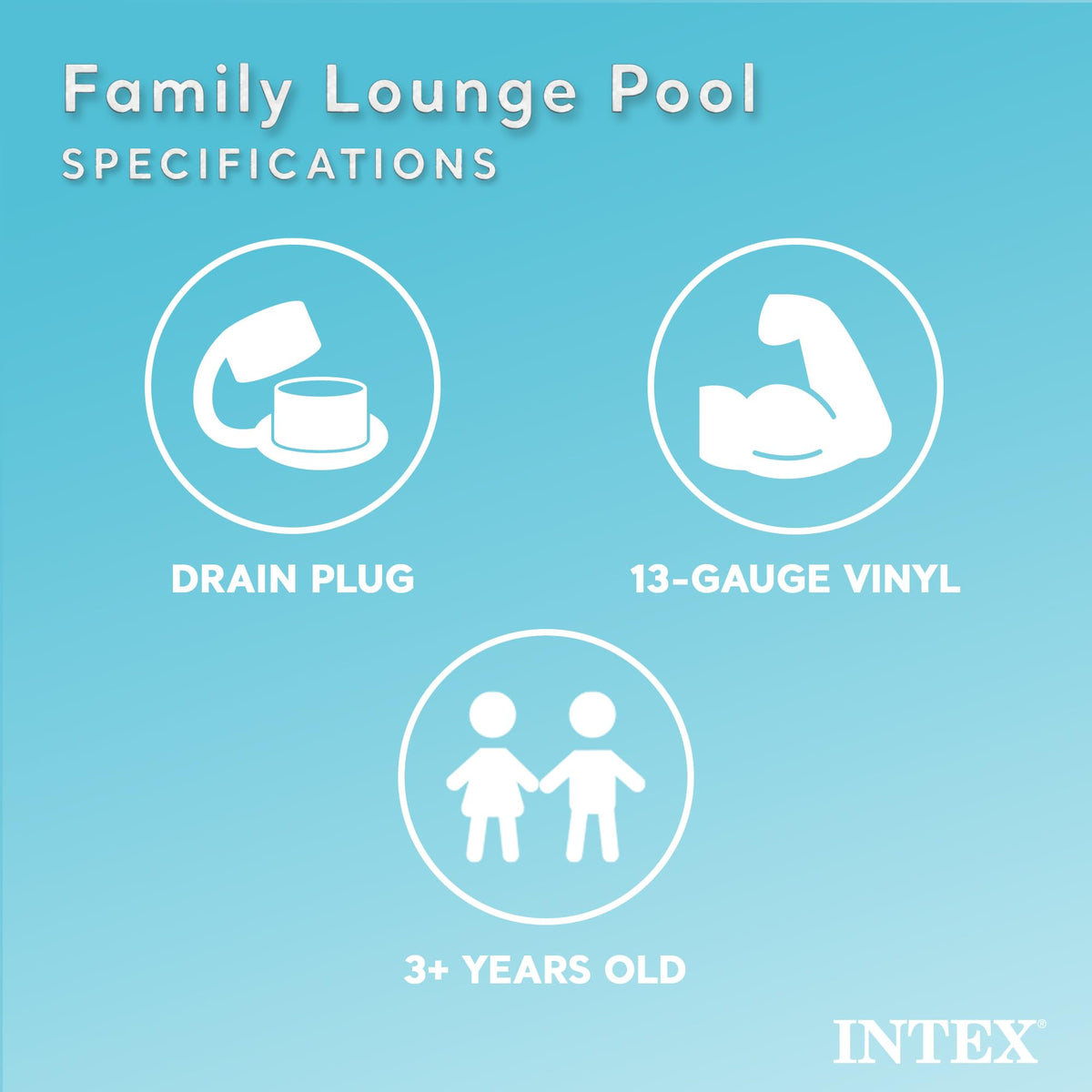 Intex Swim Center cup holders keep drinks within reach under the sun.