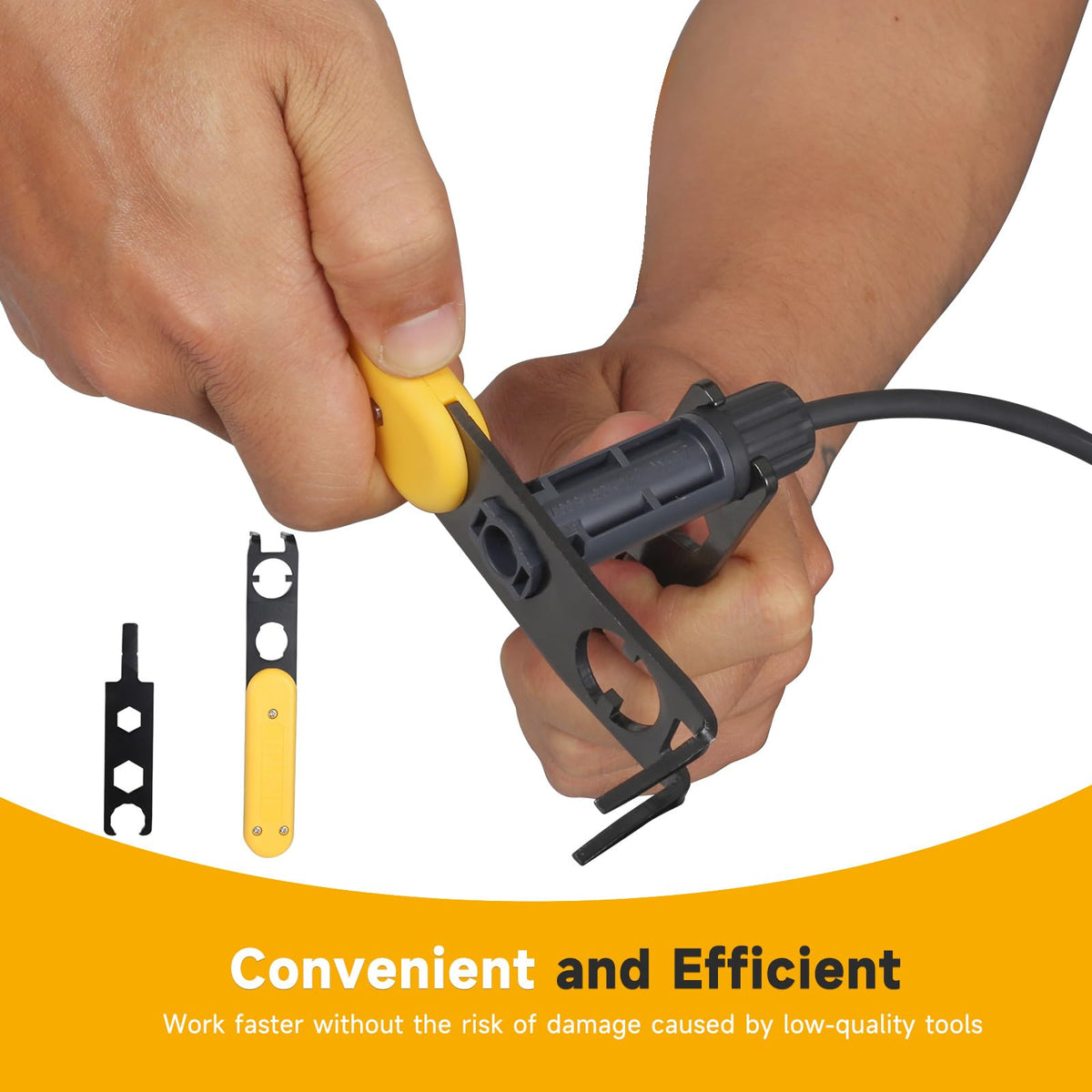 INTII disconnector tool in action enabling safer, faster PV maintenance.