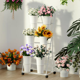 Invech 3-tier ladder design emphasizes vertical space for multiple plants