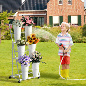 Invech display stand wheels enable easy indoor or outdoor repositioning