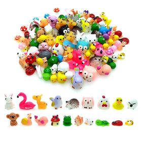 InXqryx mini resin animals variety pack for tiny garden scenes and treasure hunts.
