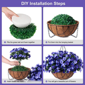 INXUGAO hanging basket decor on a porch for stylish outdoor appeal.