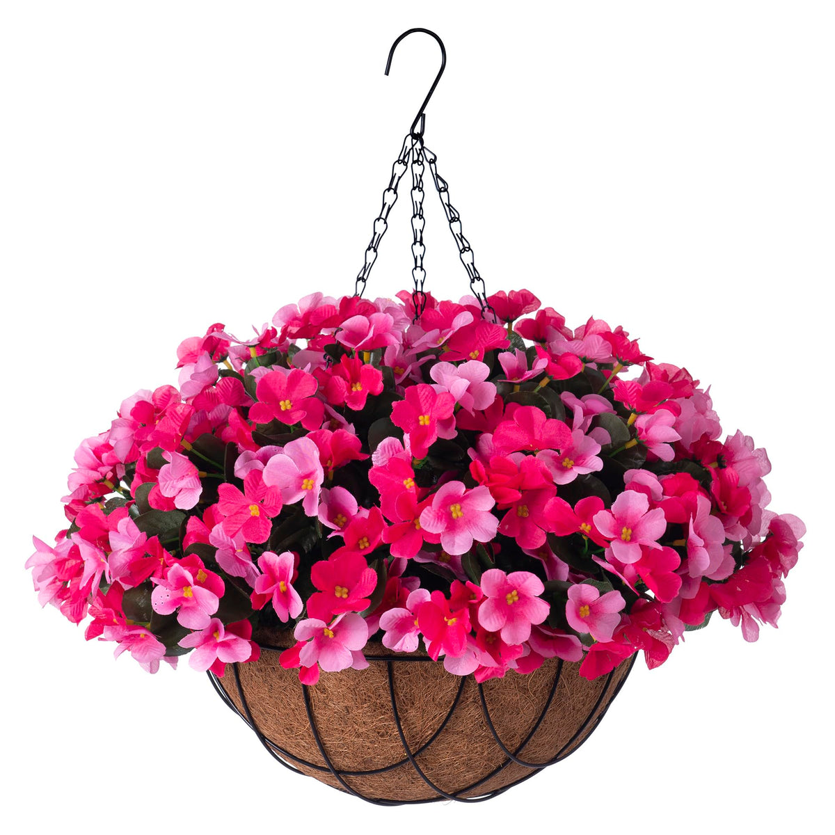 INXUGAO hanging flowers in basket for easy outdoor decor