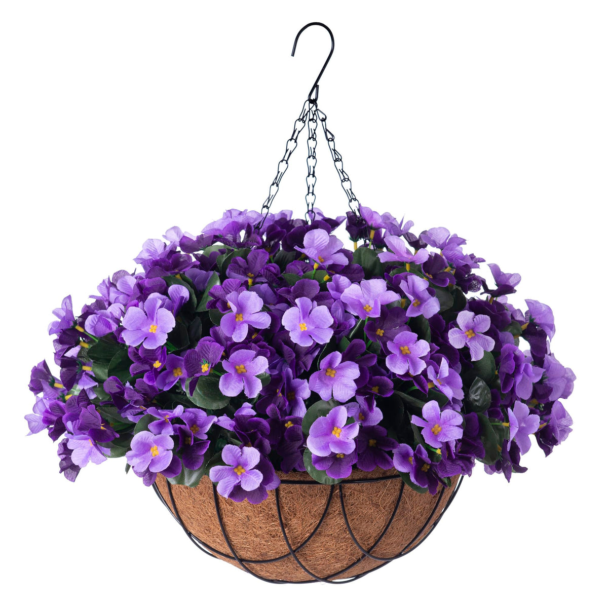 INXUGAO hanging flowers in a hydrangea basket for outdoor decor