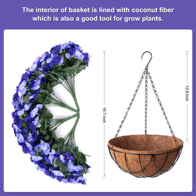 Close-up of INXUGAO hydrangea branches in a basket for versatile use.