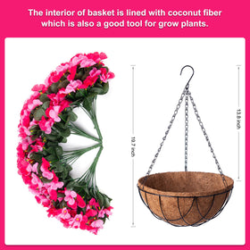 INXUGAO indoor-outdoor hanging flowers suited for porch and garden