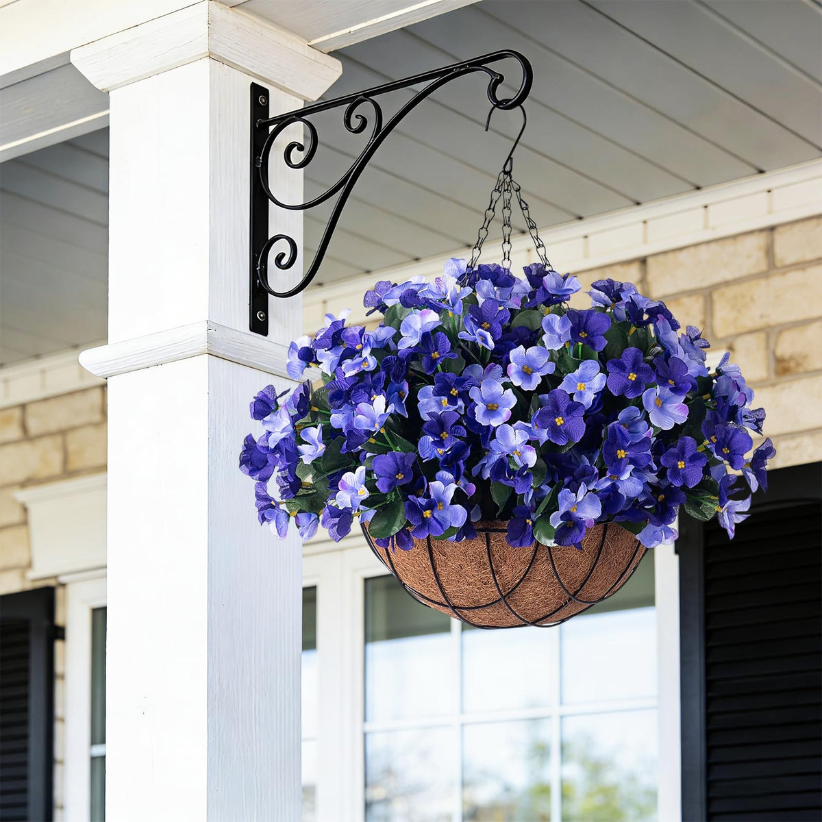 UV-resistant INXUGAO flowers ready for outdoor display in blue tones.