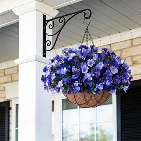 UV-resistant INXUGAO flowers ready for outdoor display in blue tones.