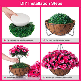 INXUGAO weatherproof hydrangea and rose provide UV resistance