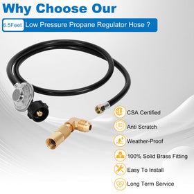 Iococee 3-8 female flare swivel connection ensures secure, leak-free setup.