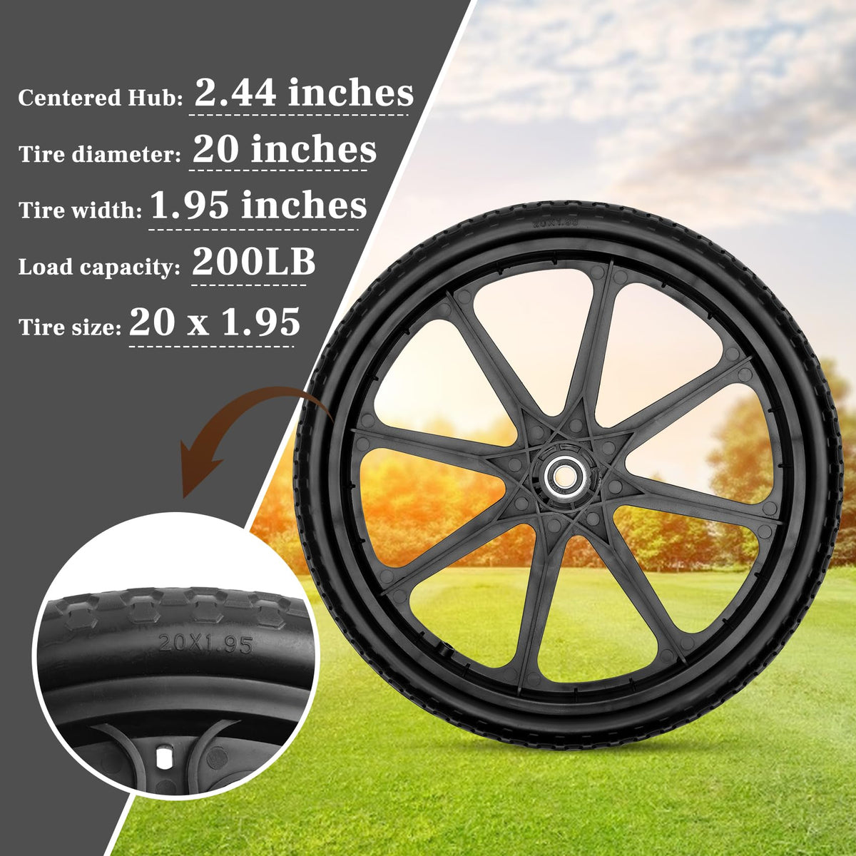 Iococee ABS plastic rim highlights strength and heat resistance for tough outdoor use