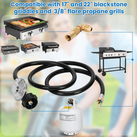 Iococee Blackstone-tabletop compatibility enables easy outdoor cooking setups.