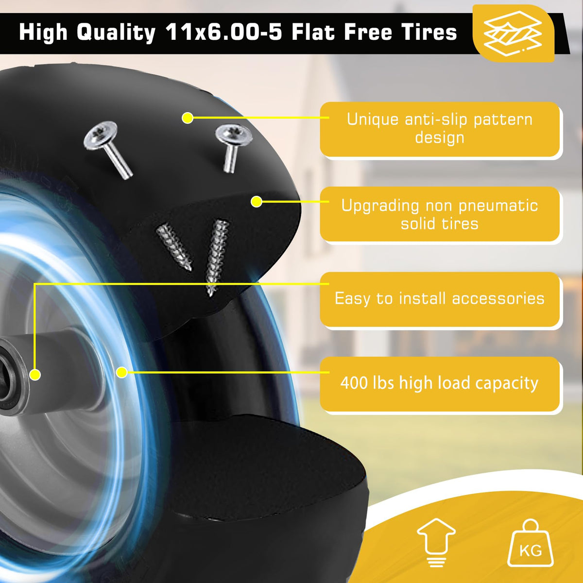Iococee durable steel rim with coating resists scratches and improves traction