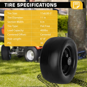 Iococee 400 lb load capacity supports heavy-duty mowing with even weight distribution