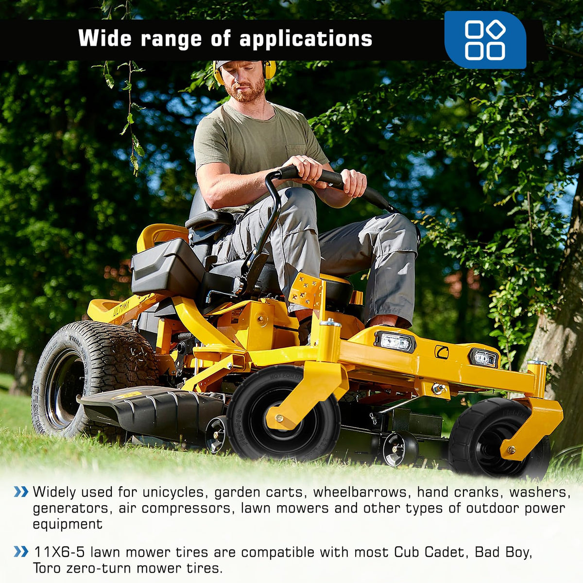 Iococee outdoor equipment-ready tire designed for smooth operation on varied surfaces.