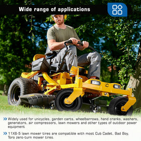 Iococee outdoor equipment-ready tire designed for smooth operation on varied surfaces.