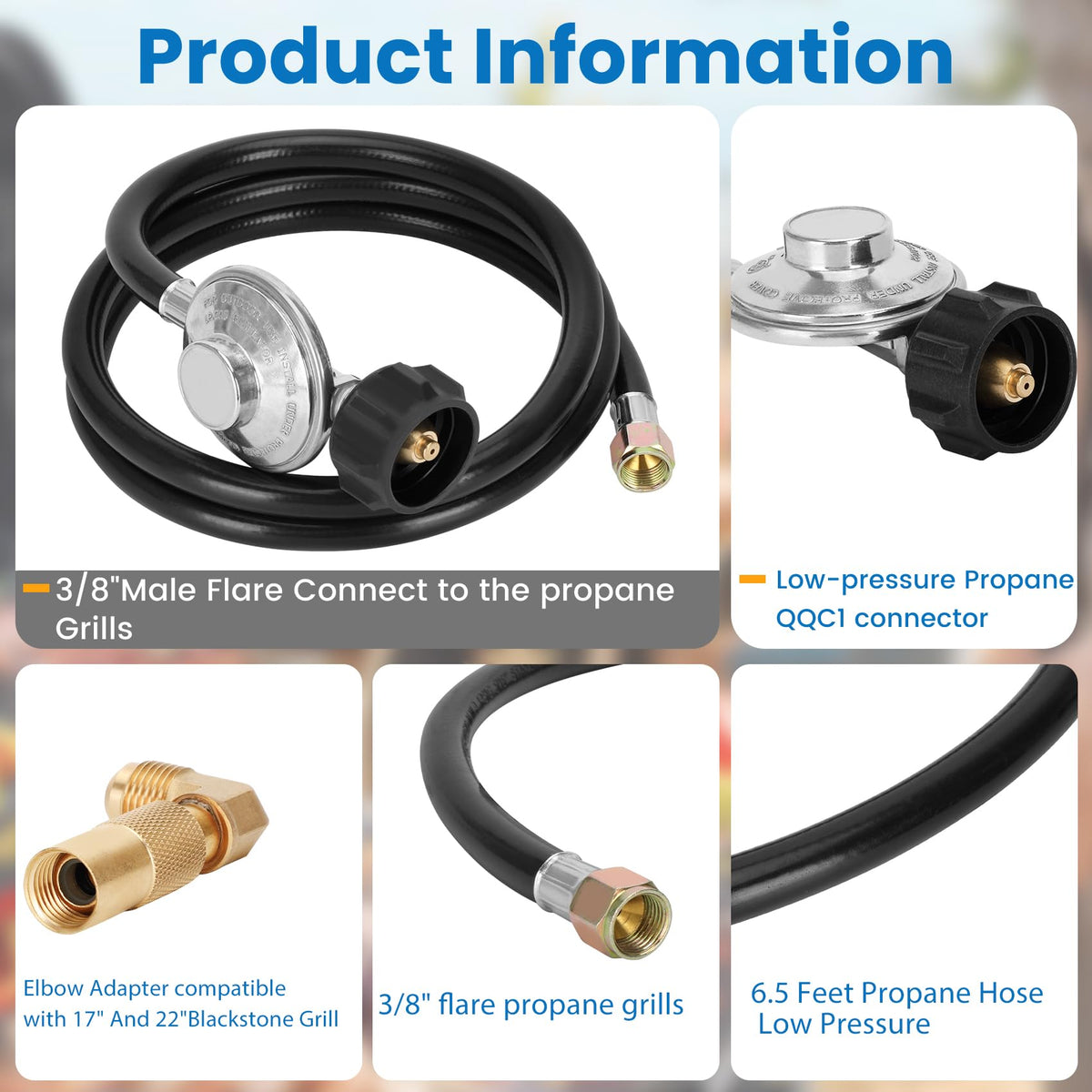 Iococee QQC1 universal regulator provides safe, reliable LP gas control.