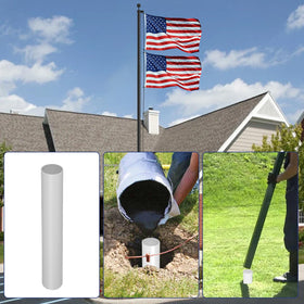 IOEN easy assembly flag pole with clear installation steps