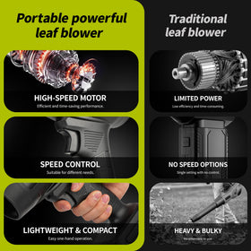 IOOKNA multi-scene cleaning; blower used on yard and car interiors