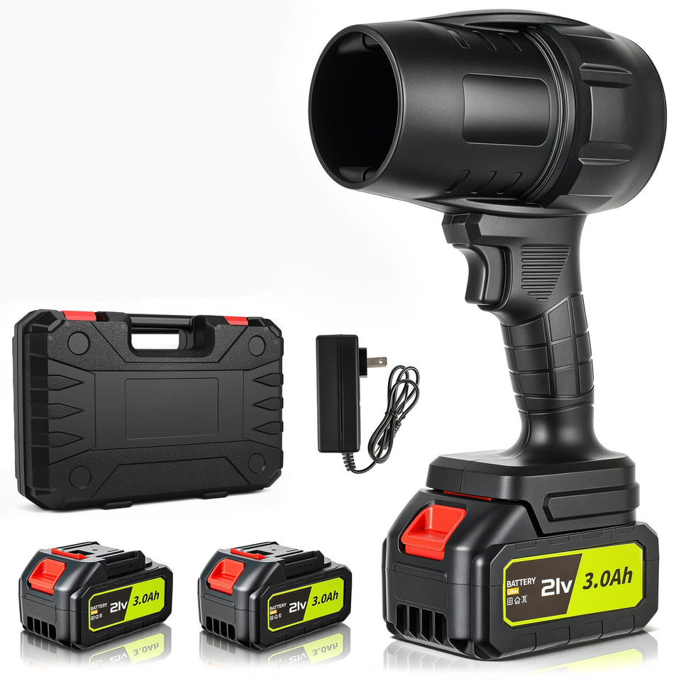 IOOKNA leaf blower with turbo motor delivers strong airflow for fast leaf clearing