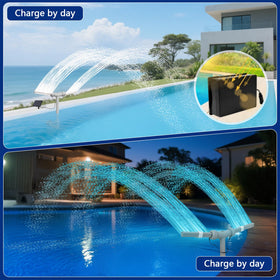 IPOOLTENG side valve controls mist or waterfall arcs for flexible ambiance.