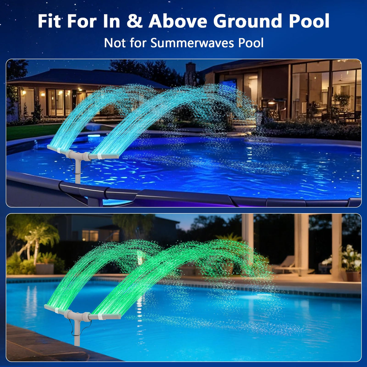 IPOOLTENG universal-fit design works with inground and above-ground pools.