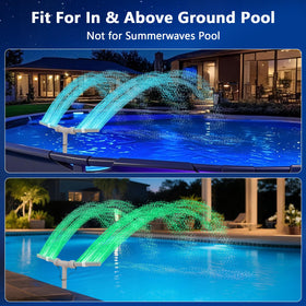 IPOOLTENG universal-fit design works with inground and above-ground pools.