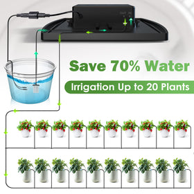 IPOW anti siphoning outlet prevents post-session water run-off for reliable garden care