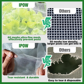 IPOW easy installation with garden staples not shown.
