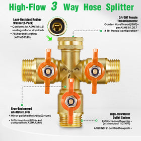 IPOW easy-turn swivel connector enables quick setup and removal.