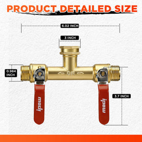 IPOW Extended 3.58-inch lever offers easy one-handed control.