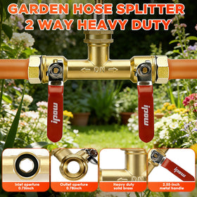 IPOW Built-in shutoff valves allow targeted watering across outlets.