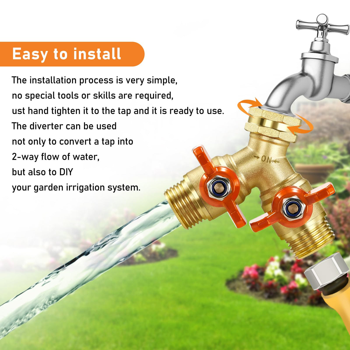 IPOW six rubber washers for secure, leak-free connections