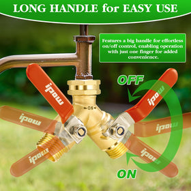 IPOW swivel connection fits standard 3/4 inch taps for broad compatibility.