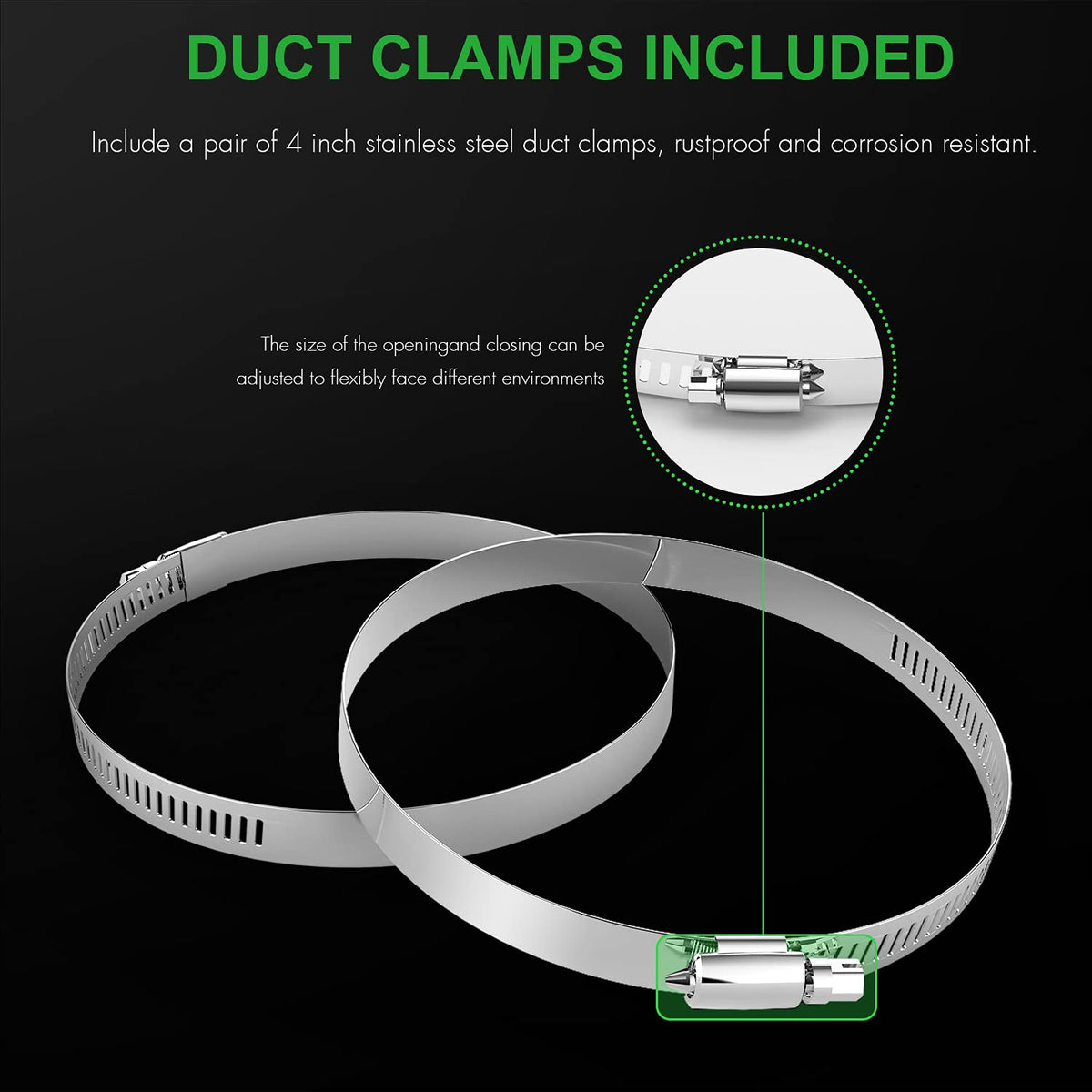 IPower flexible ducting bends easily to fit tight spaces.
