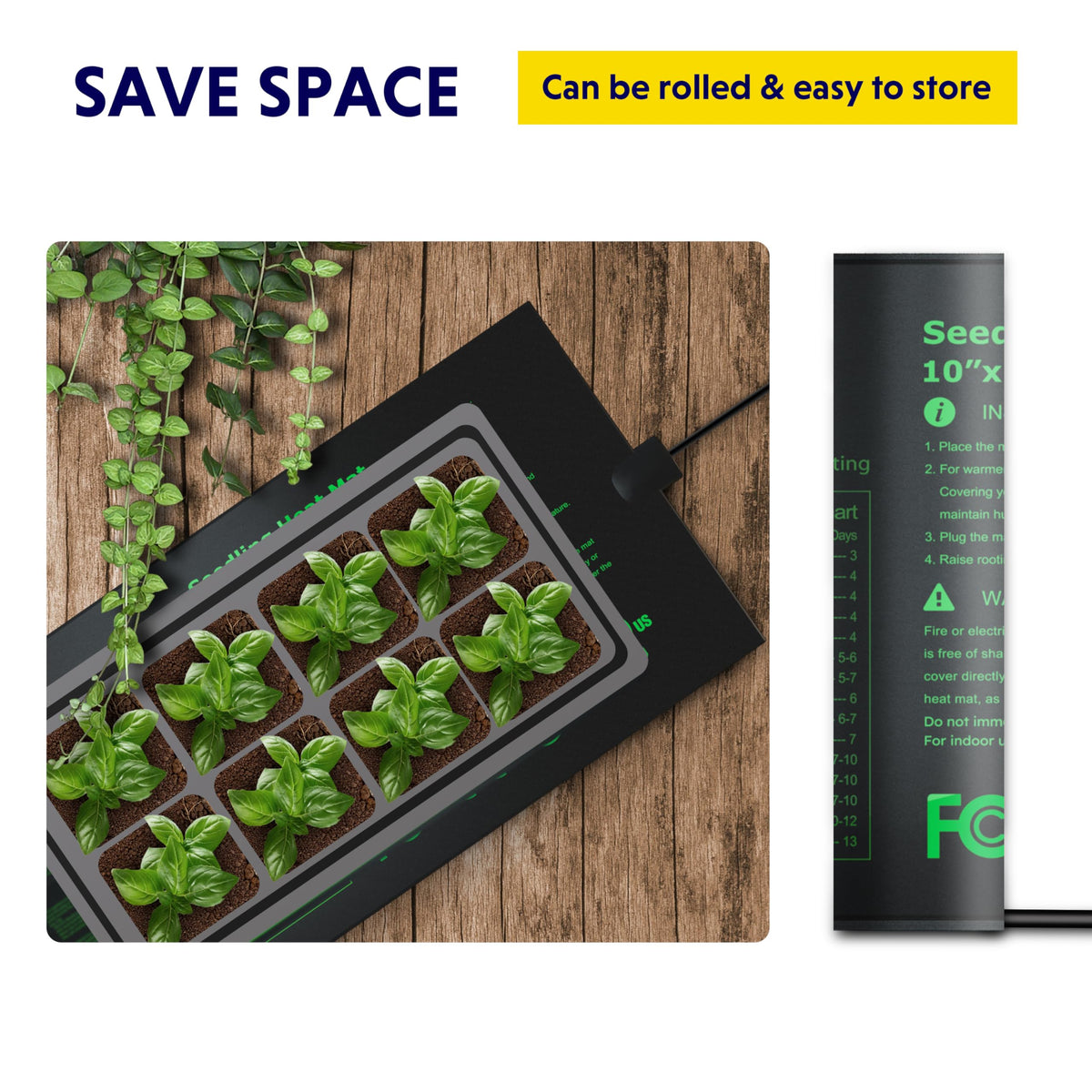 iPower multiuse heat mat supports seedling starts and fermentation projects.