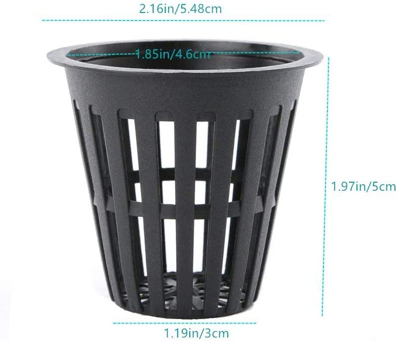 IPXEAD 50-pack net cups bundle for garden and hydroponics