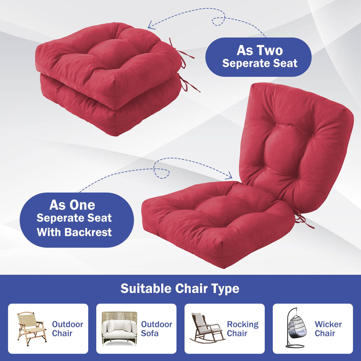Adjustable straps ensure a snug fit on most chairs.