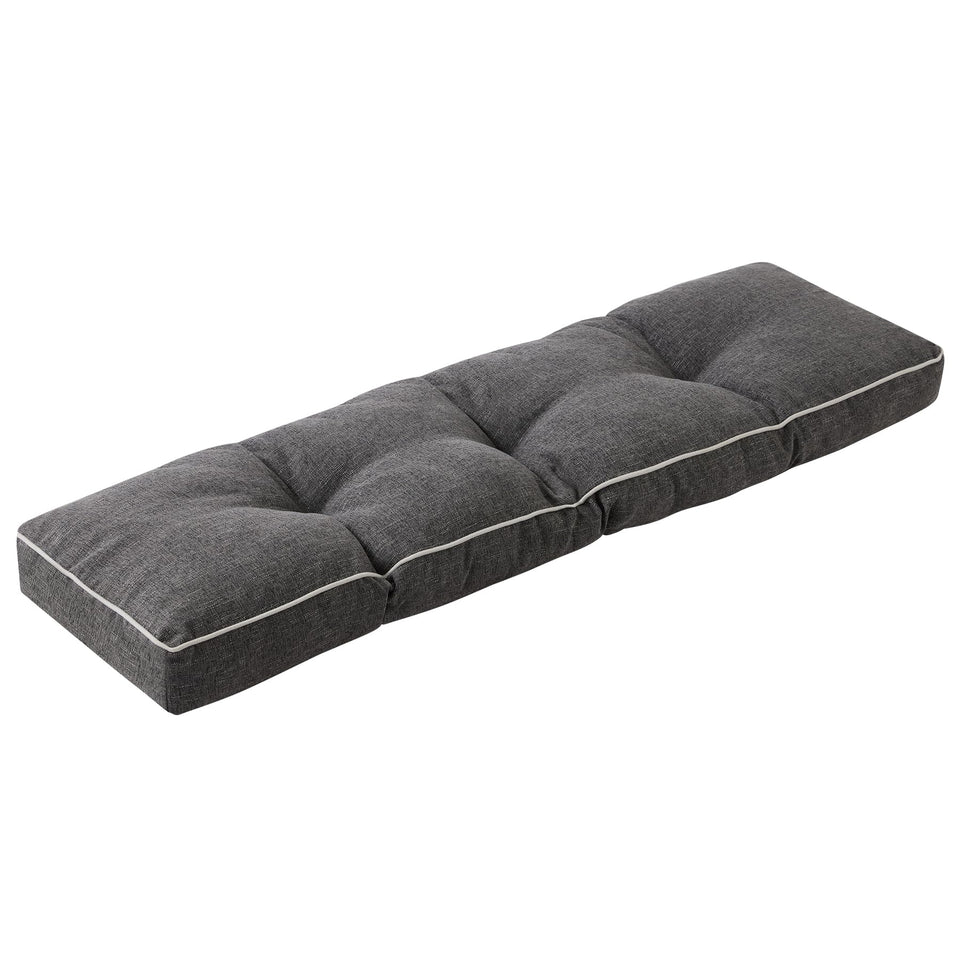 IPYNBAP bench cushion with memory foam provides plush comfort for indoor and outdoor seating.