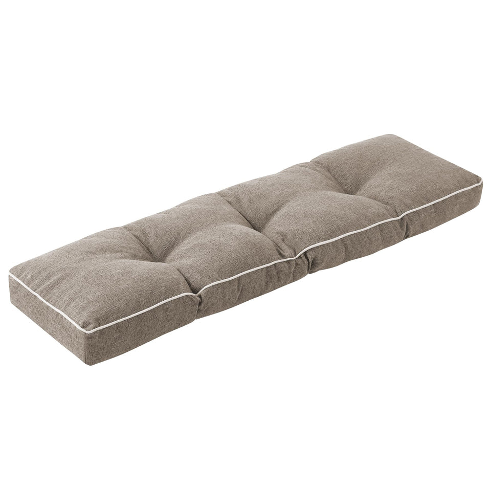 IPYNBAP bench cushion 42x16 with secure ties for stable indoor seating.