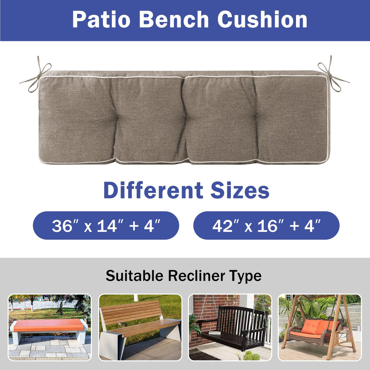 IPYNBAP durable ties ensure cushion stays attached to furniture.