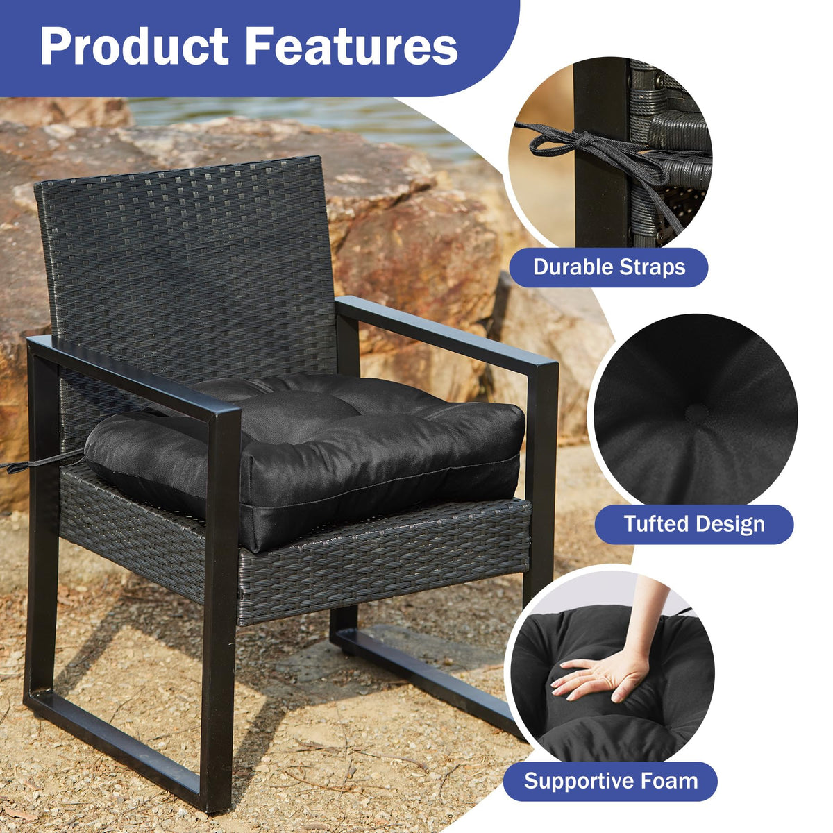 IPYNBAP high-density foam close-up supports even weight distribution.