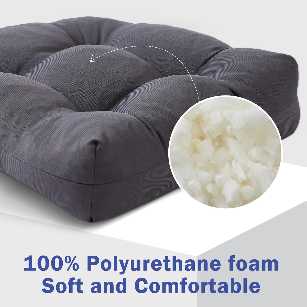 IPYNBAP high-density foam cushions provide supportive outdoor seating.